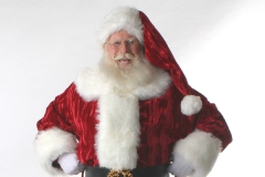 Traditional crushed velvet Santa Suit